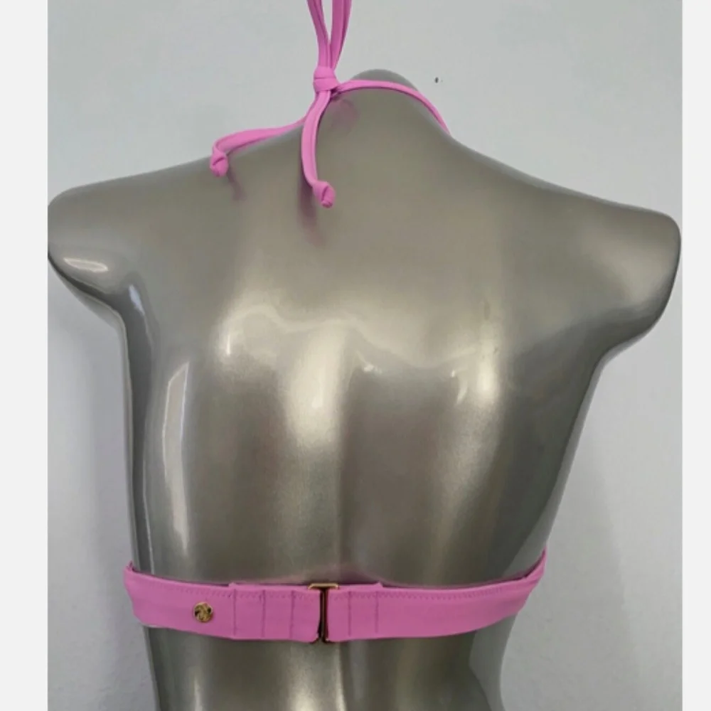 Victorias Secret Swim Nwt Berry Gelato Wireless Halter Swim Bikini Top